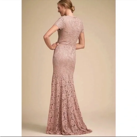 BHLDN Floral Lace Maxi Dress Rhinestones V-neck Grown Blush Anthropologie 6  NWT is available for purchase on au PAY Market - Imported Goods Online  Store Co.Ltd. | au PAY Market - Online